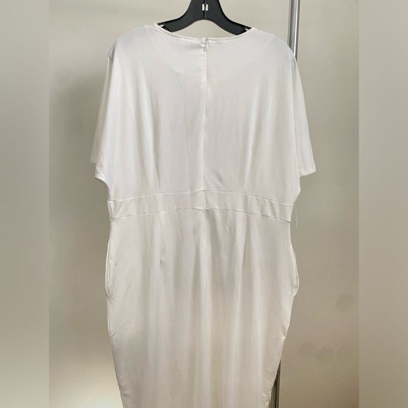 Allandwell White Plus Size Midi Dress Size XXL New With Tags - Picture 6 of 7